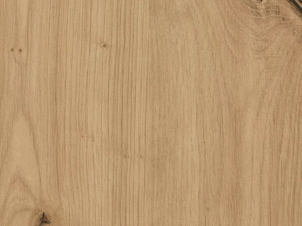 HPL-Arbeitsplatte in heller Eiche mit Holzmaserung